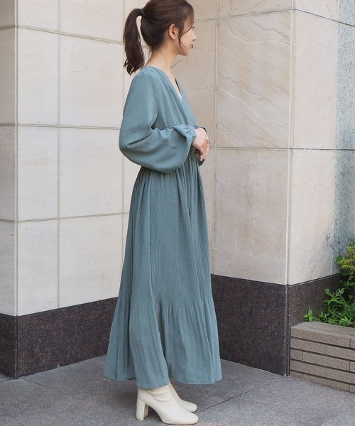 tiptop（ティップトップ）の「2020AW カシュクールワンピース（ワンピース・レディース・アイボリー/A/B/ブラック/グリーン/ブルー・FREE）」の14枚目の写真