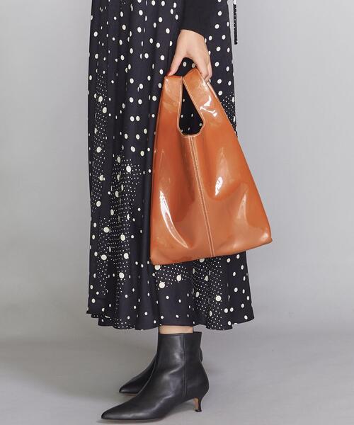BEAUTY&YOUTH UNITED ARROWS（ビューティーアンドユースユナイテッドアローズ）の「BY ステッチカバーショッピングバッグ ◆（ハンドバッグ・レディース・ブラック/オレンジ系その他/モカ・FREE）」の3枚目の写真