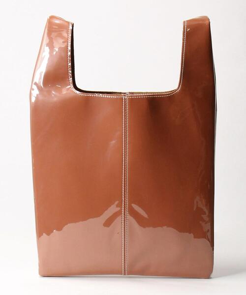 BEAUTY&YOUTH UNITED ARROWS（ビューティーアンドユースユナイテッドアローズ）の「BY ステッチカバーショッピングバッグ ◆（ハンドバッグ・レディース・ブラック/オレンジ系その他/モカ・FREE）」の5枚目の写真
