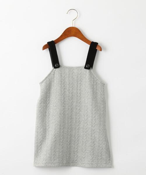 Green Label Relaxing グリーンレーベルリラクシング の キッズ キルトジャンパースカート ワンピース Wear