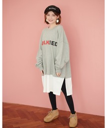 MILKFED. | LAYERED BIG SWT TOP(スウェット)