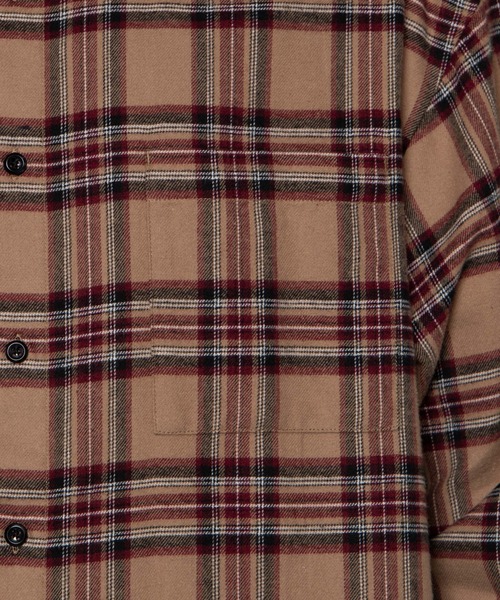 WEGO（ウィゴー）の「WEGO/ドロップショルダーネルシャツ（シャツ/ブラウス・メンズ・ベージュ系その他2/ブラウン系その他2/グリーン系その他2/ブルー系その他2・MEDIUM/SMALL/LARGE）」の11枚目の写真