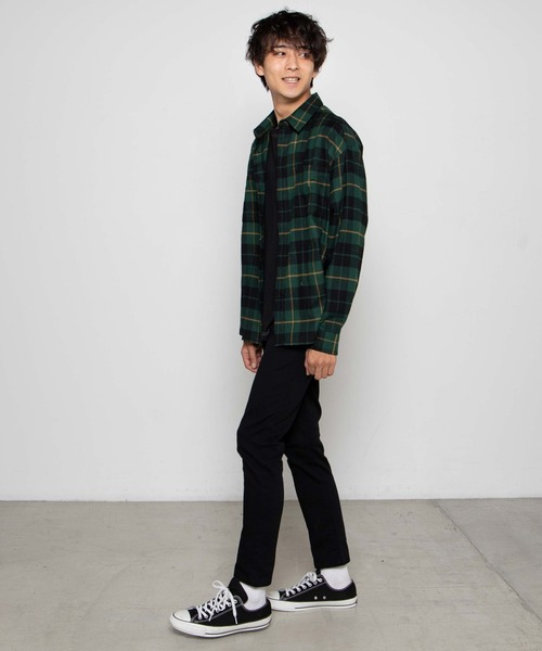 WEGO（ウィゴー）の「WEGO/ドロップショルダーネルシャツ（シャツ/ブラウス・メンズ・ベージュ系その他2/ブラウン系その他2/グリーン系その他2/ブルー系その他2・MEDIUM/SMALL/LARGE）」の17枚目の写真