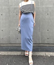 【XSサイズ展開】【ロングセラー】サスペンダータイトスカート