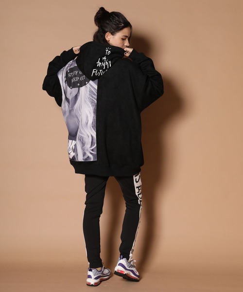 GALLIS ADDICTION（ガリスアディクション）の「GA SUEDE GIRL/スエード ガール パーカー（パーカー・メンズ・ホワイト/ブラック/ベージュ・M/L）」の10枚目の写真