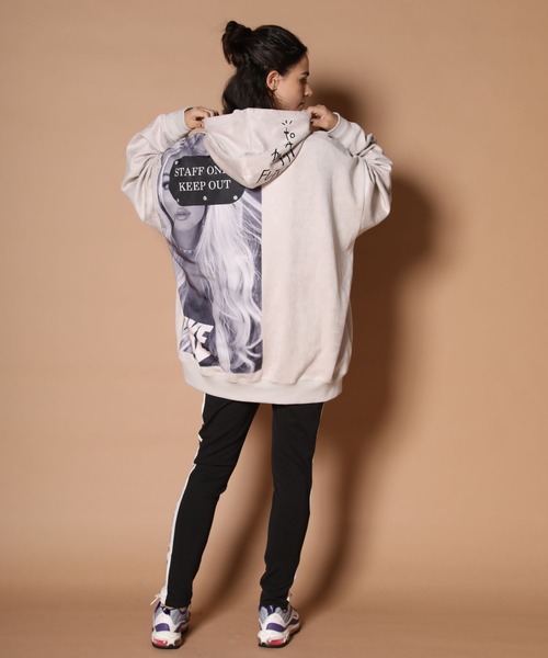 GALLIS ADDICTION（ガリスアディクション）の「GA SUEDE GIRL/スエード ガール パーカー（パーカー・メンズ・ホワイト/ブラック/ベージュ・M/L）」の5枚目の写真