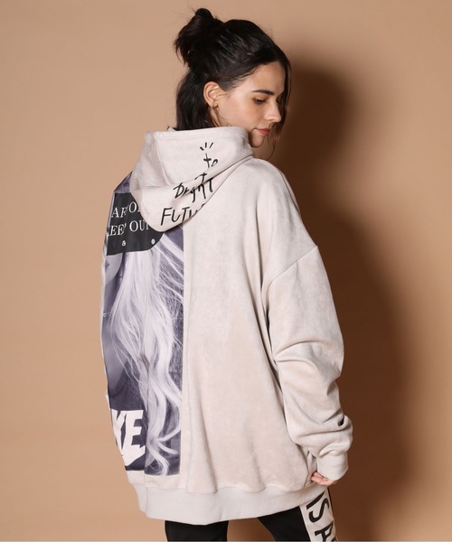 GALLIS ADDICTION（ガリスアディクション）の「GA SUEDE GIRL/スエード ガール パーカー（パーカー・メンズ・ホワイト/ブラック/ベージュ・M/L）」の9枚目の写真