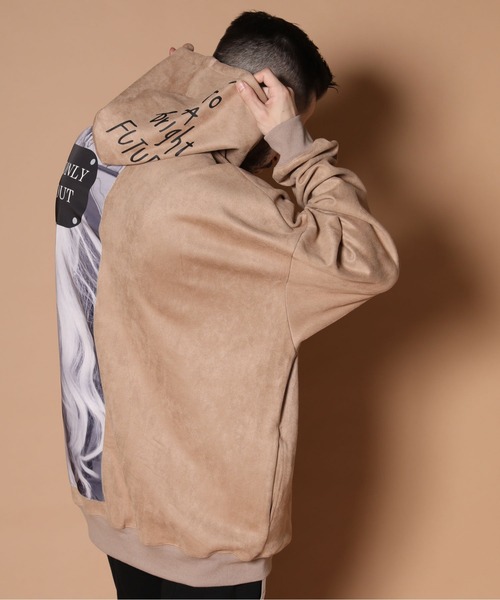 GALLIS ADDICTION（ガリスアディクション）の「GA SUEDE GIRL/スエード ガール パーカー（パーカー・メンズ・ホワイト/ブラック/ベージュ・M/L）」の6枚目の写真