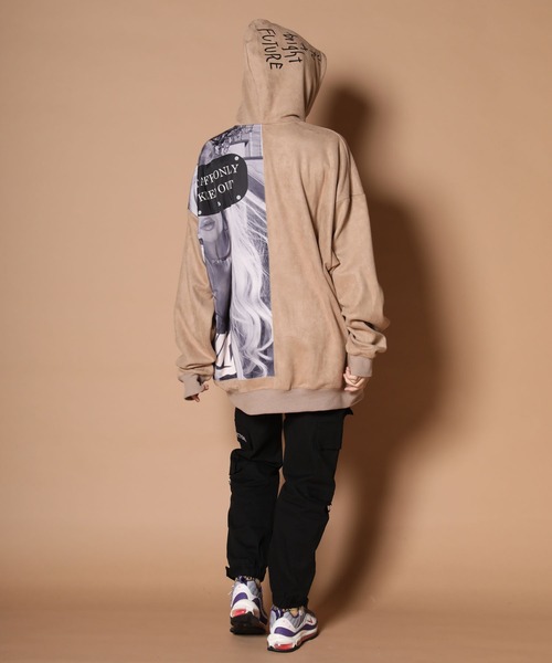 GALLIS ADDICTION（ガリスアディクション）の「GA SUEDE GIRL/スエード ガール パーカー（パーカー・メンズ・ホワイト/ブラック/ベージュ・M/L）」の7枚目の写真