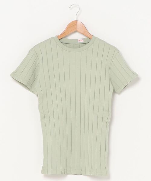 YOUNG&OLSEN The DRYGOODS STORE(ヤングアンドオルセン)の「【YOUNG & OLSEN The DRYGOODS STORE】/BROAD RIB CREW NECK(Tシャツ/カットソー・レディース・ホワイト/ブラック/その他1/ブラウン系その他/グリーン系その他/キャメル/その他2/クリーム/ホワイト系その他/イエロー系その他/ネイビー/その他4/ブラック×ホワイト/その他3/グリーン系その他2/レッド/サックスブルー・1/2)」の8枚目の写真