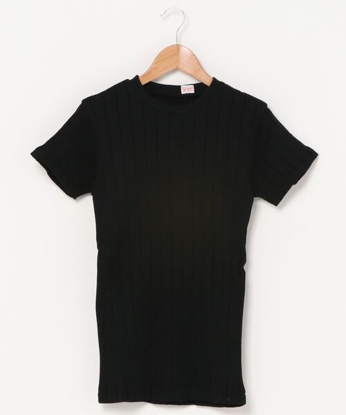 YOUNG&OLSEN The DRYGOODS STORE(ヤングアンドオルセン)の「【YOUNG & OLSEN The DRYGOODS STORE】/BROAD RIB CREW NECK(Tシャツ/カットソー・レディース・ホワイト/ブラック/その他1/ブラウン系その他/グリーン系その他/キャメル/その他2/クリーム/ホワイト系その他/イエロー系その他/ネイビー/その他4/ブラック×ホワイト/その他3/グリーン系その他2/レッド/サックスブルー・1/2)」の4枚目の写真