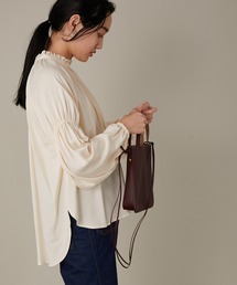 ADAM ET ROPE' | 【一部店舗限定】フリルカラー袖ギャザーブラウス(シャツ/ブラウス)