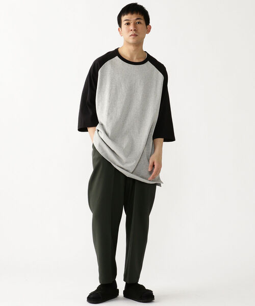 BEAMS(ビームス)の「BEAMS / ルーズ ベースボール Tシャツ(Tシャツ/カットソー・メンズ・ホワイト/ベージュ/グレー系その他・SMALL/MEDIUM/LARGE/X-LARGE)」の8枚目の写真