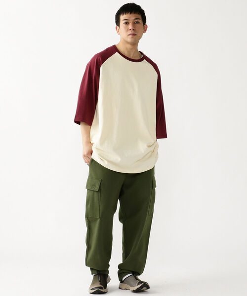 BEAMS(ビームス)の「BEAMS / ルーズ ベースボール Tシャツ(Tシャツ/カットソー・メンズ・ホワイト/ベージュ/グレー系その他・SMALL/MEDIUM/LARGE/X-LARGE)」の11枚目の写真