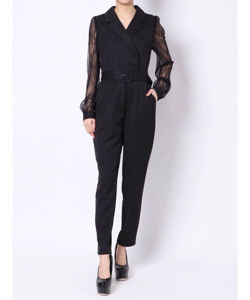 RESEXXY（リゼクシー）の「袖レースコンビネゾン（つなぎ/オールインワン・レディース・ブラック/ベージュ/イエロー・FREE）」の10枚目の写真