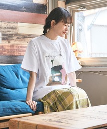 CUBE SUGAR（キューブシュガー）の「天竺 パッケージ プリント クルーネック（Tシャツ/カットソー）」