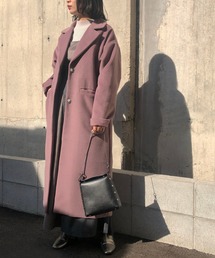 &g'aime | 【&g'aime】バックベルトロングコート/ロングチェスターコート(チェスターコート)