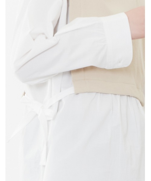 POU DOU DOU（プードゥドゥ）の「ベストレイヤードトップス（Tシャツ/カットソー・レディース・ライトブルー/オフホワイト・3）」の10枚目の写真