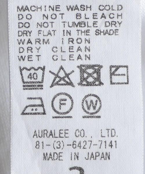 AURALEE（オーラリー）の「＜AURALEE（オーラリー）＞ プレーティング TEE■■■（Tシャツ/カットソー・メンズ・ライラック/ブラック/ホワイト・3/4/5）」の12枚目の写真