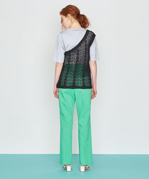 AEWEN MATOPH（イウエン マトフ）の「＜AEWEN MATOPH（イウエン マトフ）＞オープンワーク ワンショルダー ニット（ベスト・レディース・ブラック/ナチュラル・FREE）」の7枚目の写真