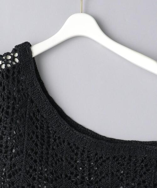 AEWEN MATOPH（イウエン マトフ）の「＜AEWEN MATOPH（イウエン マトフ）＞オープンワーク ワンショルダー ニット（ベスト・レディース・ブラック/ナチュラル・FREE）」の17枚目の写真