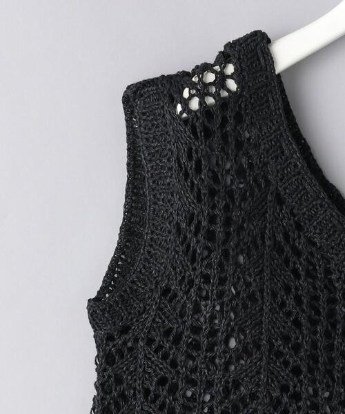AEWEN MATOPH（イウエン マトフ）の「＜AEWEN MATOPH（イウエン マトフ）＞オープンワーク ワンショルダー ニット（ベスト・レディース・ブラック/ナチュラル・FREE）」の16枚目の写真