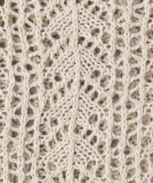 AEWEN MATOPH（イウエン マトフ）の「＜AEWEN MATOPH（イウエン マトフ）＞オープンワーク ワンショルダー ニット（ベスト・レディース・ブラック/ナチュラル・FREE）」の12枚目の写真