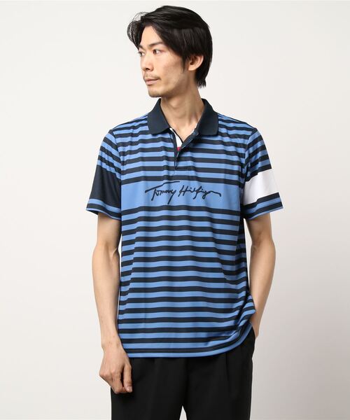 [トミー ヒルフィガー ゴルフ] メンズ TOMMYシグネチャーボーダーポロ