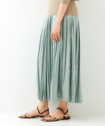 le.coeur blanc | レザーライクサテンプリーツスカート(スカート)