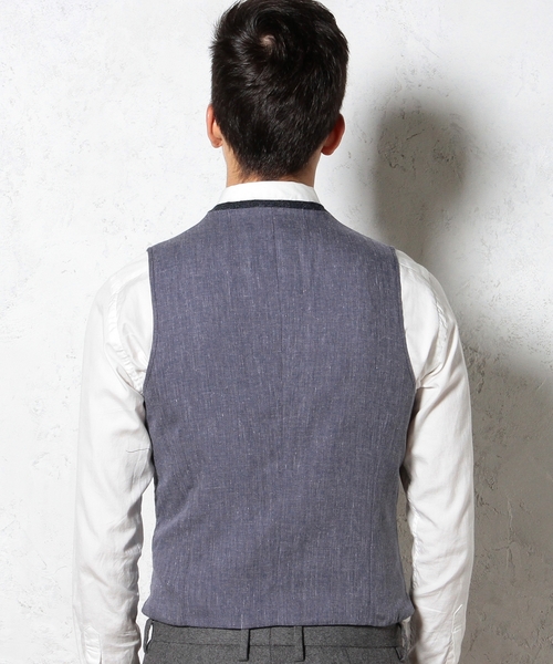 green label relaxing（グリーンレーベルリラクシング）の「□SHETLAND/TWEED ベスト ◆（ベスト・メンズ・ブラック/ダークグリーン/ネイビー・LARGE/X-LARGE/SMALL/MEDIUM）」の21枚目の写真