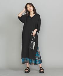 BEAUTY&YOUTH UNITED ARROWS | BY スキッパーカラーワンピース -ウォッシャブル-(ワンピース)