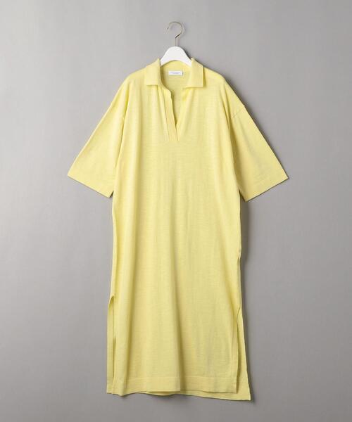BEAUTY&YOUTH UNITED ARROWS（ビューティーアンドユースユナイテッドアローズ）の「BY スキッパーカラーワンピース -ウォッシャブル-（ワンピース・レディース・ナチュラル/イエロー/ブラック・FREE）」の13枚目の写真