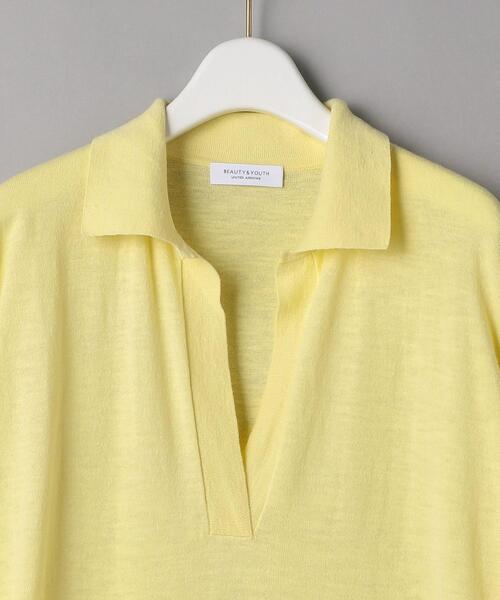 BEAUTY&YOUTH UNITED ARROWS（ビューティーアンドユースユナイテッドアローズ）の「BY スキッパーカラーワンピース -ウォッシャブル-（ワンピース・レディース・ナチュラル/イエロー/ブラック・FREE）」の15枚目の写真