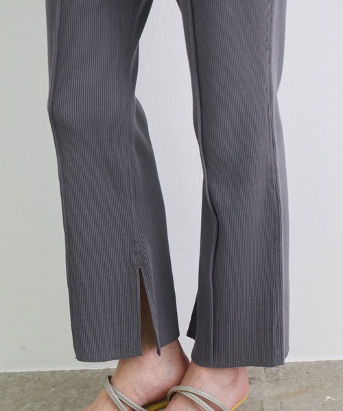 ROPE' PICNIC（ロペピクニック）の「【セットアップ対応】サーマル裾スリットパンツ（その他パンツ・レディース・チャコールグレー/ミント/ピンク系その他2・40/38）」の13枚目の写真