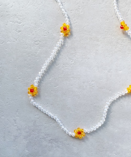 iso（イソ）の「2WAYフラワービーズネックレス（ネックレス・レディース・その他1/その他2・FREE）」の2枚目の写真