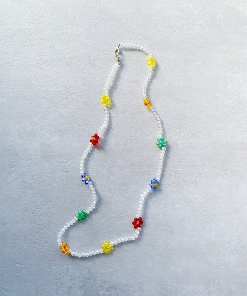 iso（イソ）の「2WAYフラワービーズネックレス（ネックレス・レディース・その他1/その他2・FREE）」の3枚目の写真