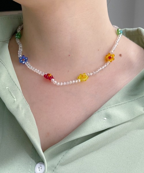 iso（イソ）の「2WAYフラワービーズネックレス（ネックレス・レディース・その他1/その他2・FREE）」の16枚目の写真