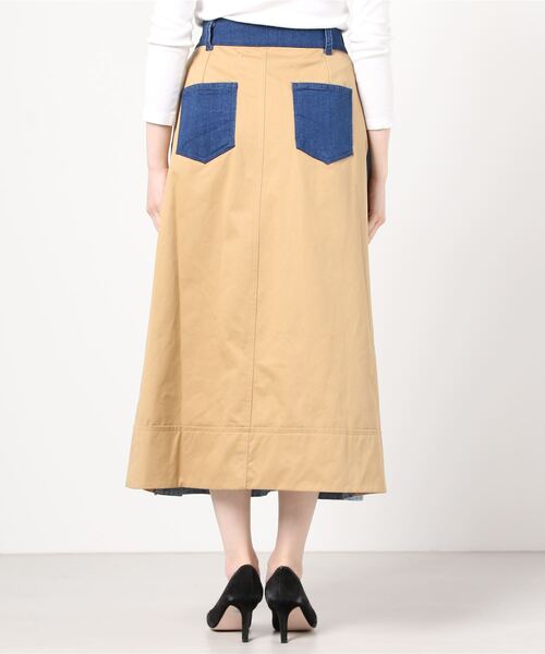 DRWCYS（ドロシーズ）の「切替デニムスカート（デニムスカート・レディース・ブラック/サックスブルー・FREE）」の9枚目の写真