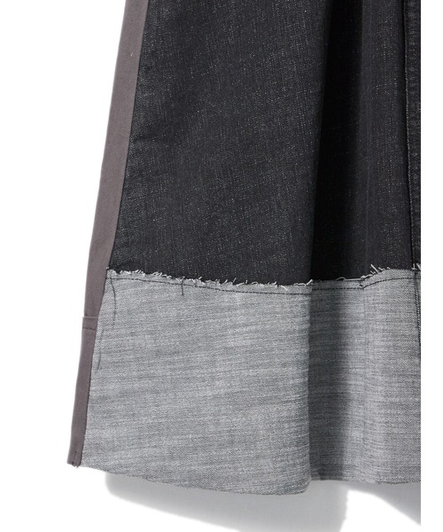DRWCYS（ドロシーズ）の「切替デニムスカート（デニムスカート・レディース・ブラック/サックスブルー・FREE）」の7枚目の写真