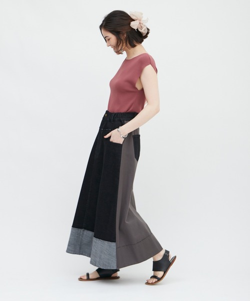 DRWCYS（ドロシーズ）の「切替デニムスカート（デニムスカート・レディース・ブラック/サックスブルー・FREE）」の14枚目の写真