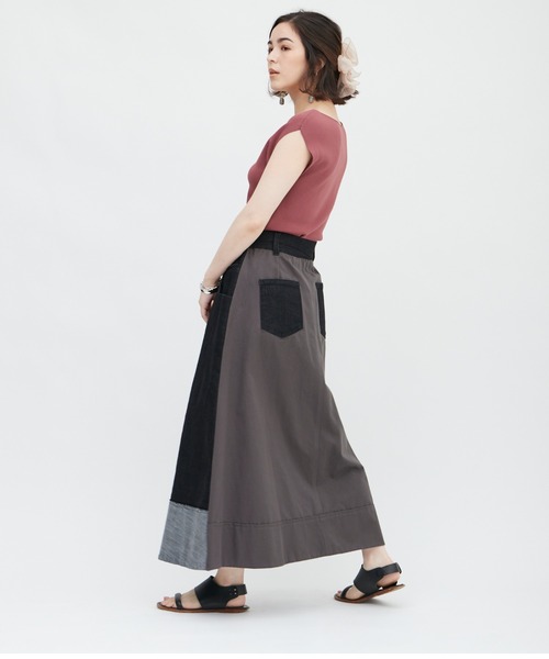 DRWCYS（ドロシーズ）の「切替デニムスカート（デニムスカート・レディース・ブラック/サックスブルー・FREE）」の17枚目の写真