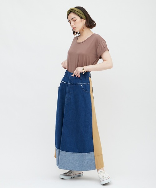 DRWCYS（ドロシーズ）の「切替デニムスカート（デニムスカート・レディース・ブラック/サックスブルー・FREE）」の18枚目の写真