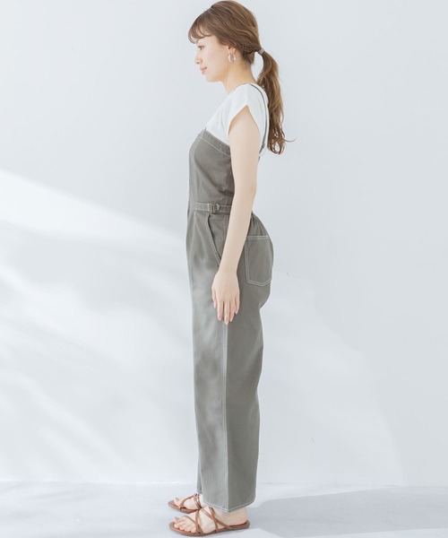 URBAN RESEARCH Sonny Label（アーバンリサーチサニーレーベル）の「配色ステッチサロペット（サロペット/オーバーオール・レディース・インディゴブルー/グレー系その他・36/38）」の9枚目の写真