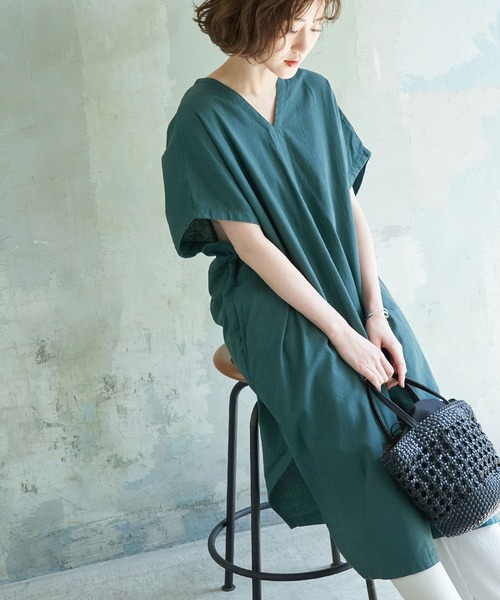 セール Indiaリネン混バックツイストワンピース ワンピース Rope Picnic ロペピクニック のファッション通販 Zozotown