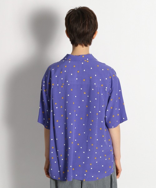 niko and...（ニコアンド）の「POPプリントアロハシャツ（シャツ/ブラウス・レディース・ブラック/パープル/オフホワイト/ピンク/ライトグリーン/グリーン・MEDIUM/LARGE）」の7枚目の写真