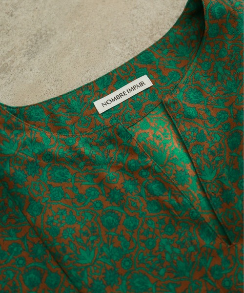 NOMBRE IMPAIR（ノンブルアンペール）の「two-tone flower ワイドブラウス（シャツ/ブラウス・レディース・グリーン/イエロー・FREE）」の11枚目の写真