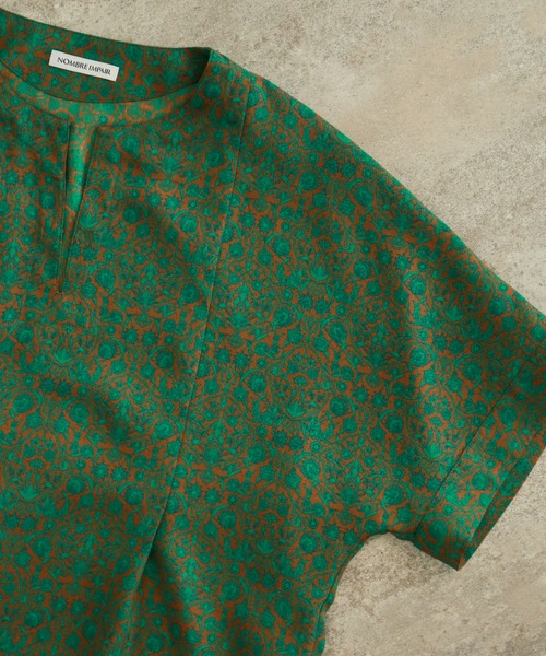 NOMBRE IMPAIR（ノンブルアンペール）の「two-tone flower ワイドブラウス（シャツ/ブラウス・レディース・グリーン/イエロー・FREE）」の15枚目の写真