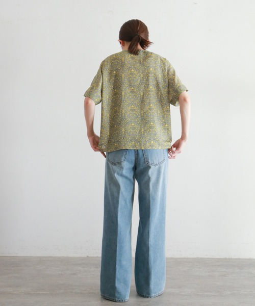 NOMBRE IMPAIR（ノンブルアンペール）の「two-tone flower ワイドブラウス（シャツ/ブラウス・レディース・グリーン/イエロー・FREE）」の19枚目の写真