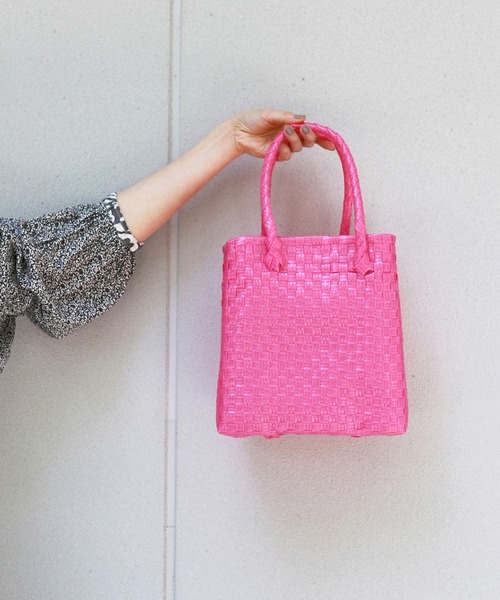 SLOBE IENA(スローブイエナ)の「【BALI WERKSTATTE/バリ ワークスタット】 ハンドバッグ◆(ハンドバッグ・レディース・ブラック/ピンク/イエロー・FREE)」の3枚目の写真