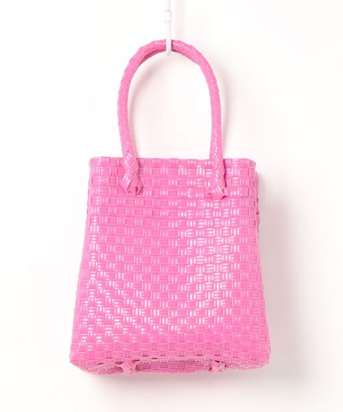 SLOBE IENA(スローブイエナ)の「【BALI WERKSTATTE/バリ ワークスタット】 ハンドバッグ◆(ハンドバッグ・レディース・ブラック/ピンク/イエロー・FREE)」の7枚目の写真